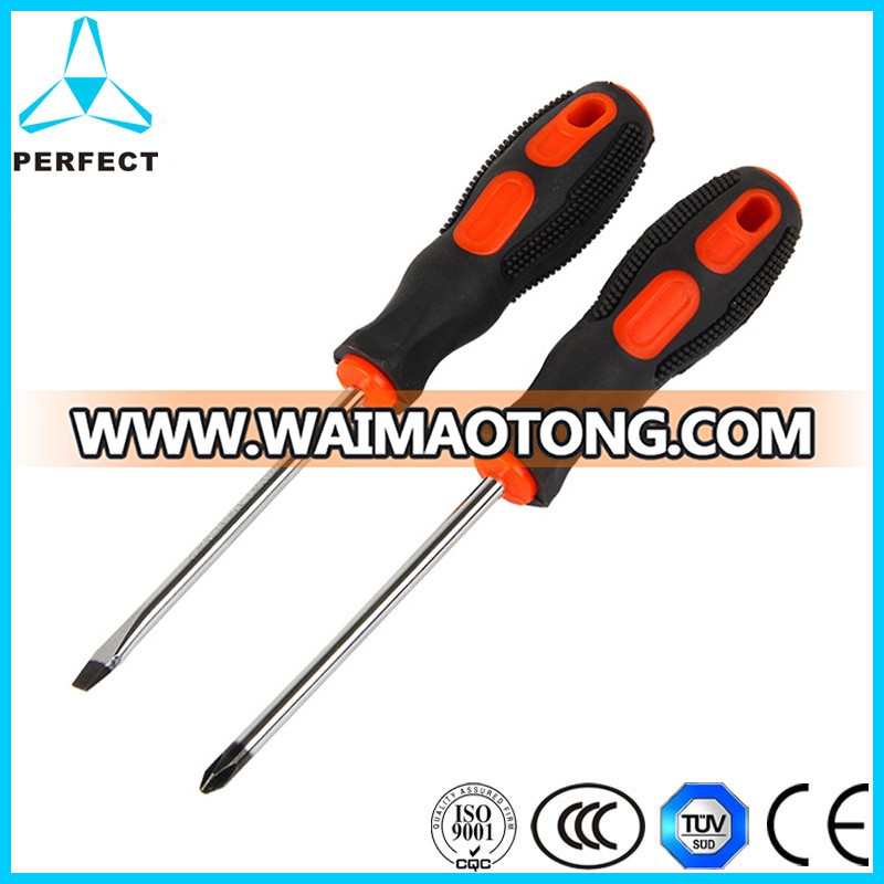 Non-Slip Soft Handle Cr-V Steel Screwdriver